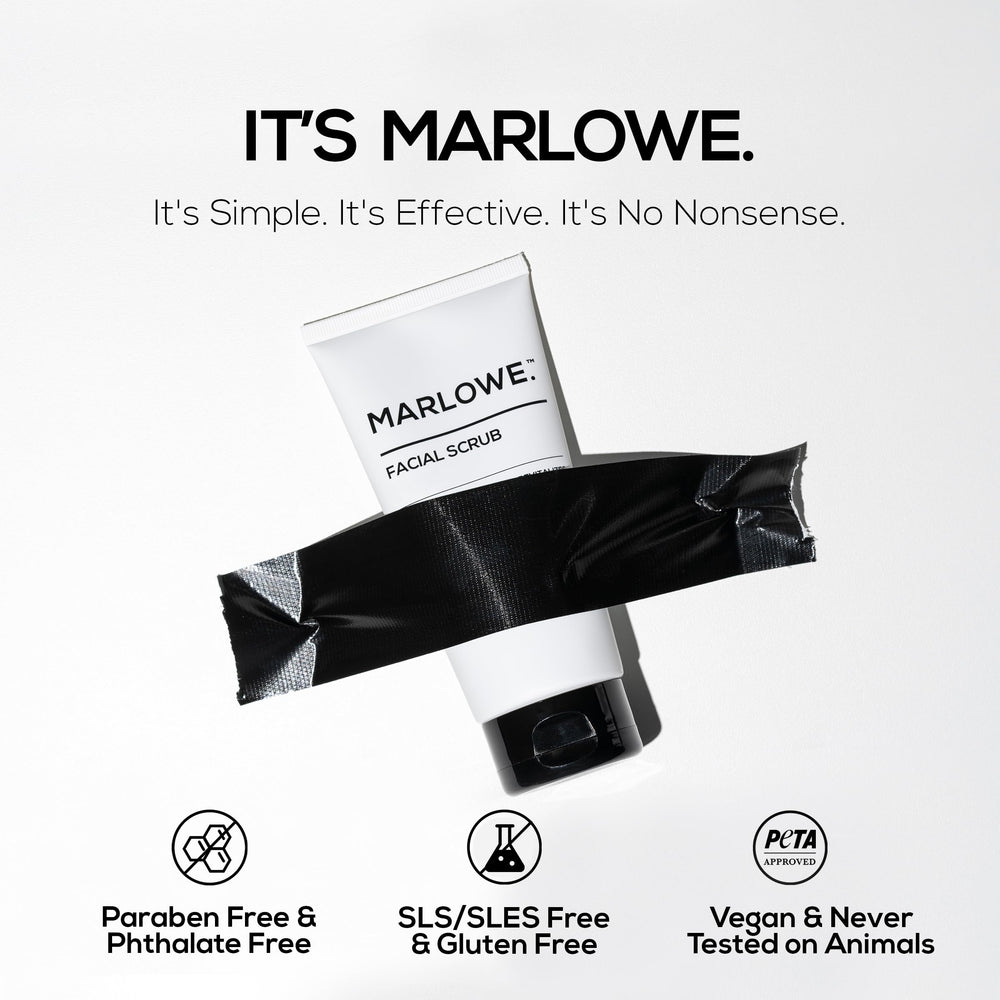 MARLOWE No. 122 pine and agarwood scent display bottle conveying fresh, woodsy aroma.