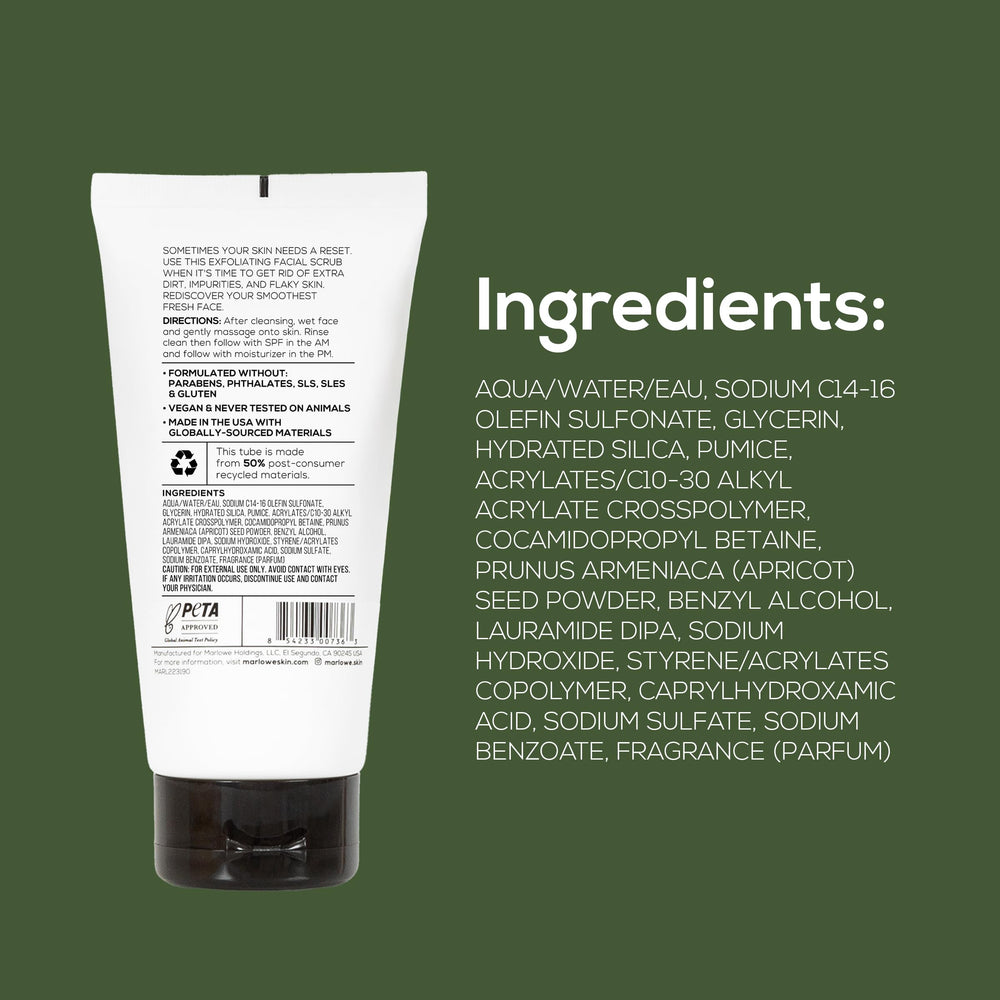 MARLOWE No. 122 rinsed-face after use reveals smoother-looking skin.