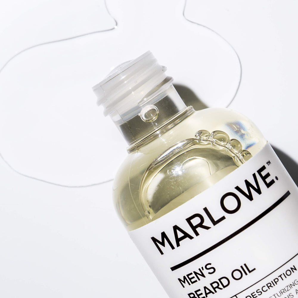 Marlowe 143 sunflower oil focus highlights natural moisture for hydrated beard skin