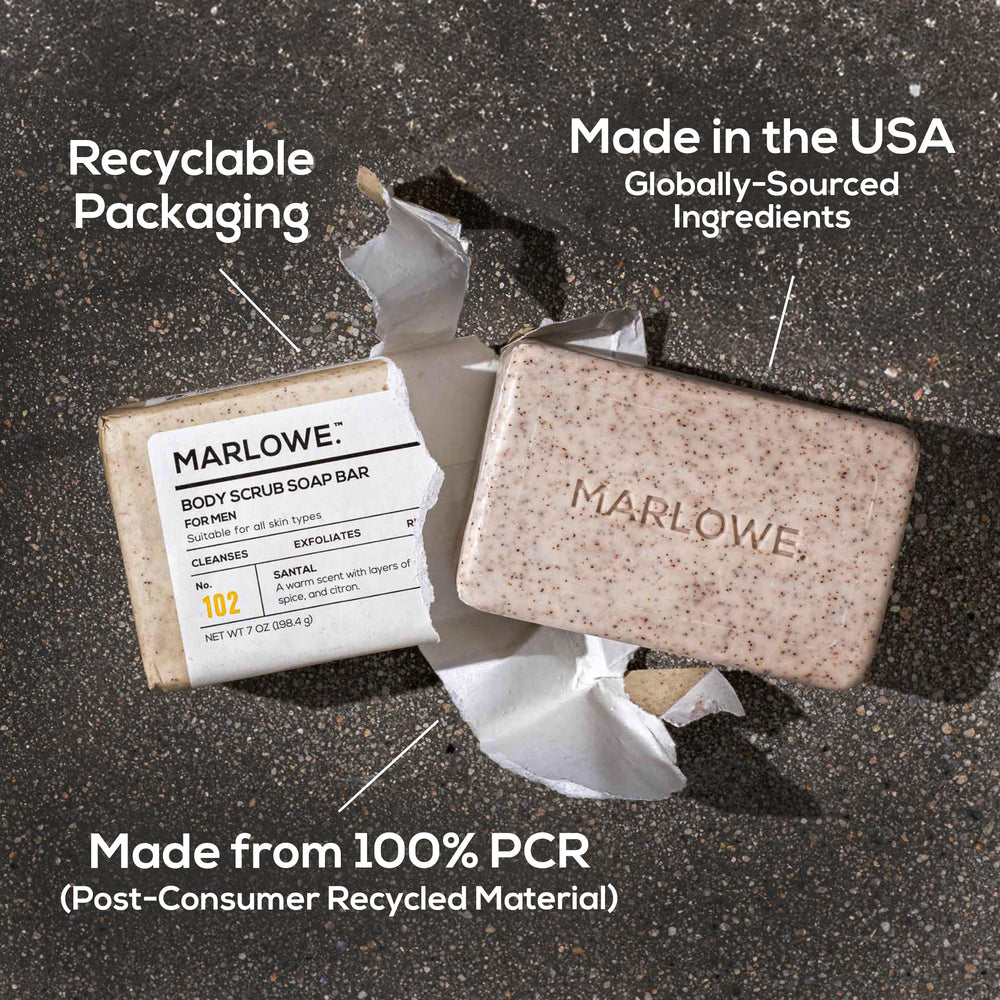 Marlowe No.102 Santal 3-pack packaging option for savings and routine continuity.