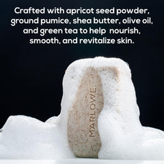 MARLOWE No.102 Santal bar closeup hints at warm amber-spice notes.