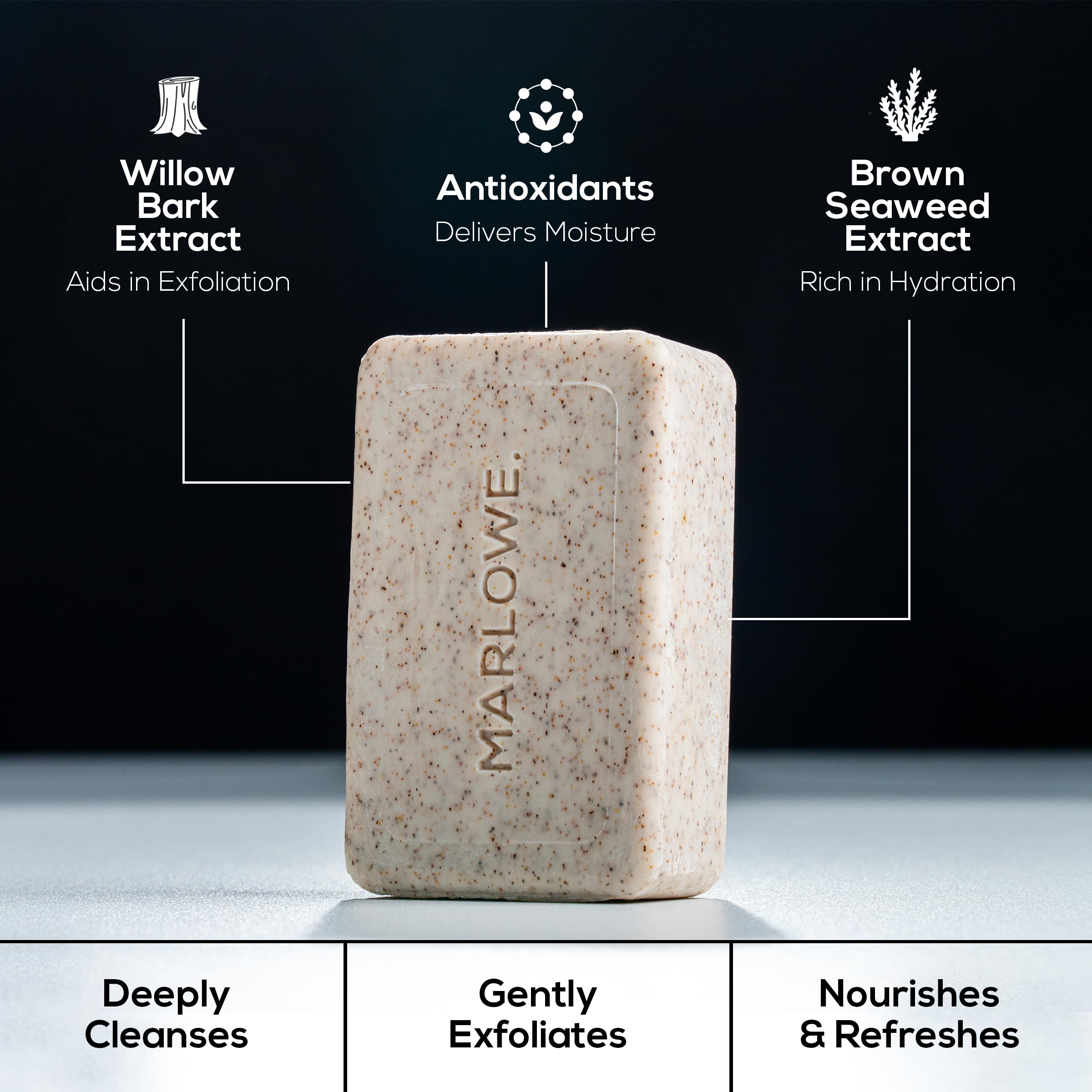 MARLOWE No.102 vegan and cruelty-free logo signaling ethical skincare