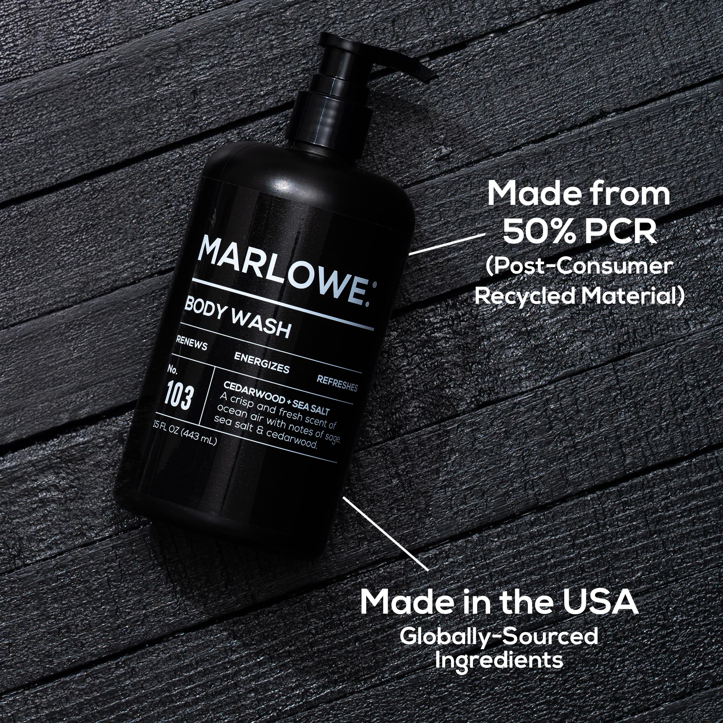 MARLOWE. No. 103 clean formula contains no parabens or SLS for a gentler wash.