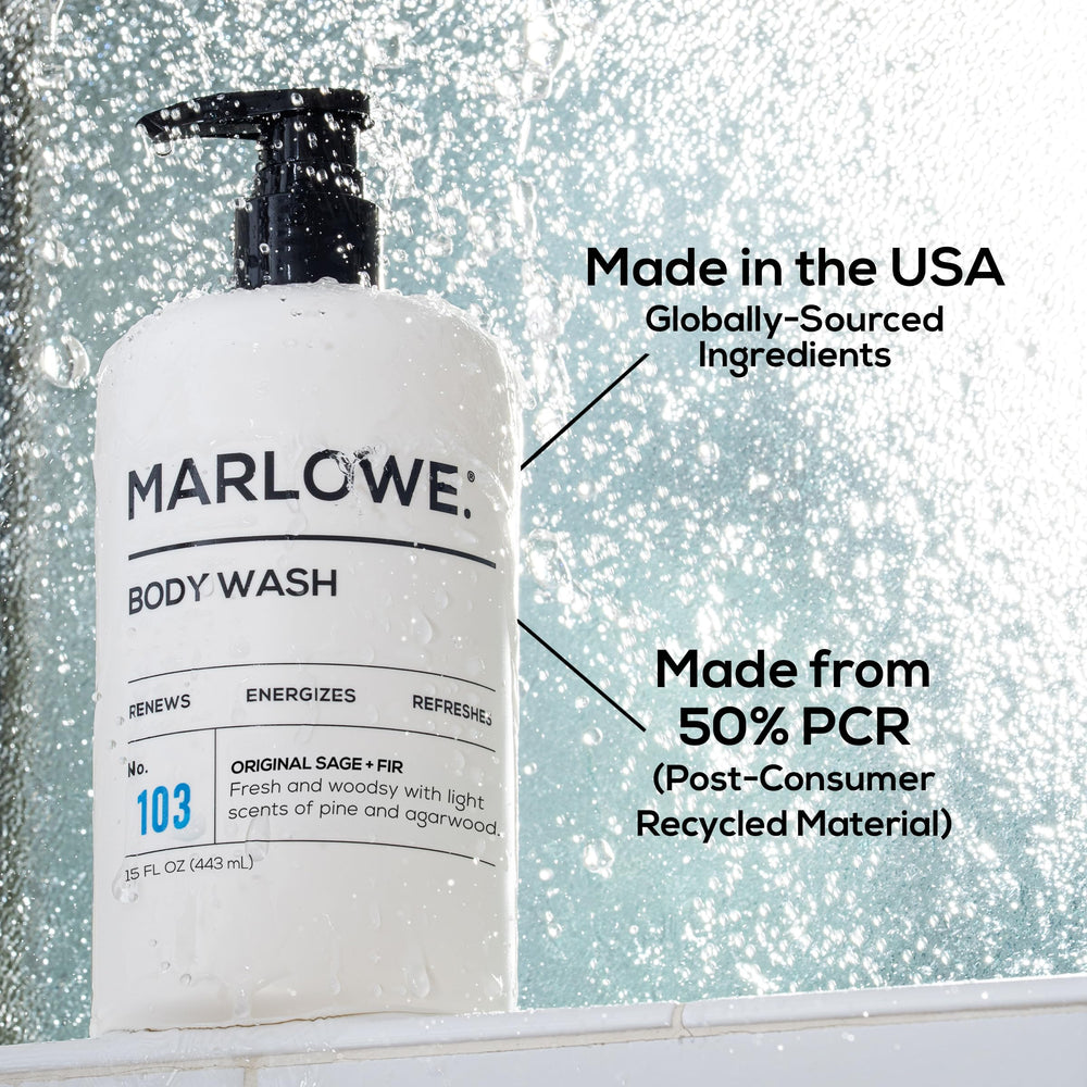 MARLOWE No. 103 daily-use shower gel ready for morning routines