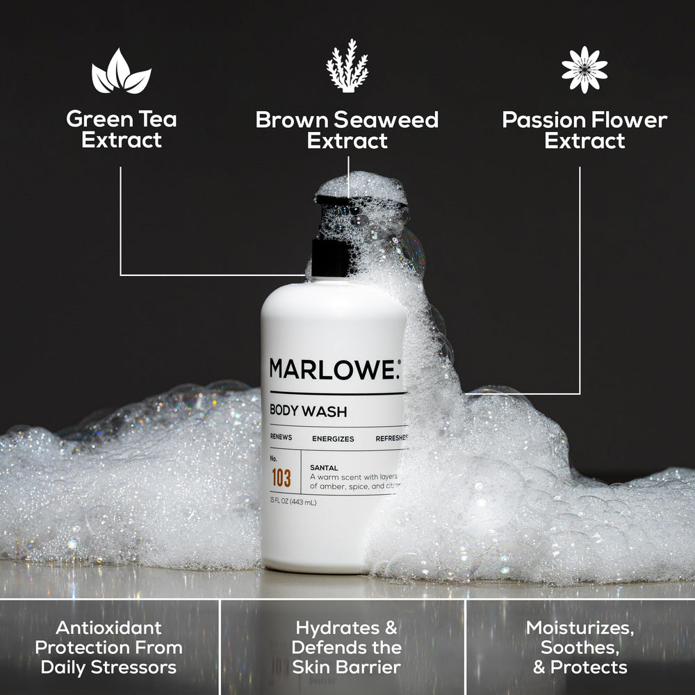 MARLOWE No. 103 foaming-lather captures energizing daily shower
