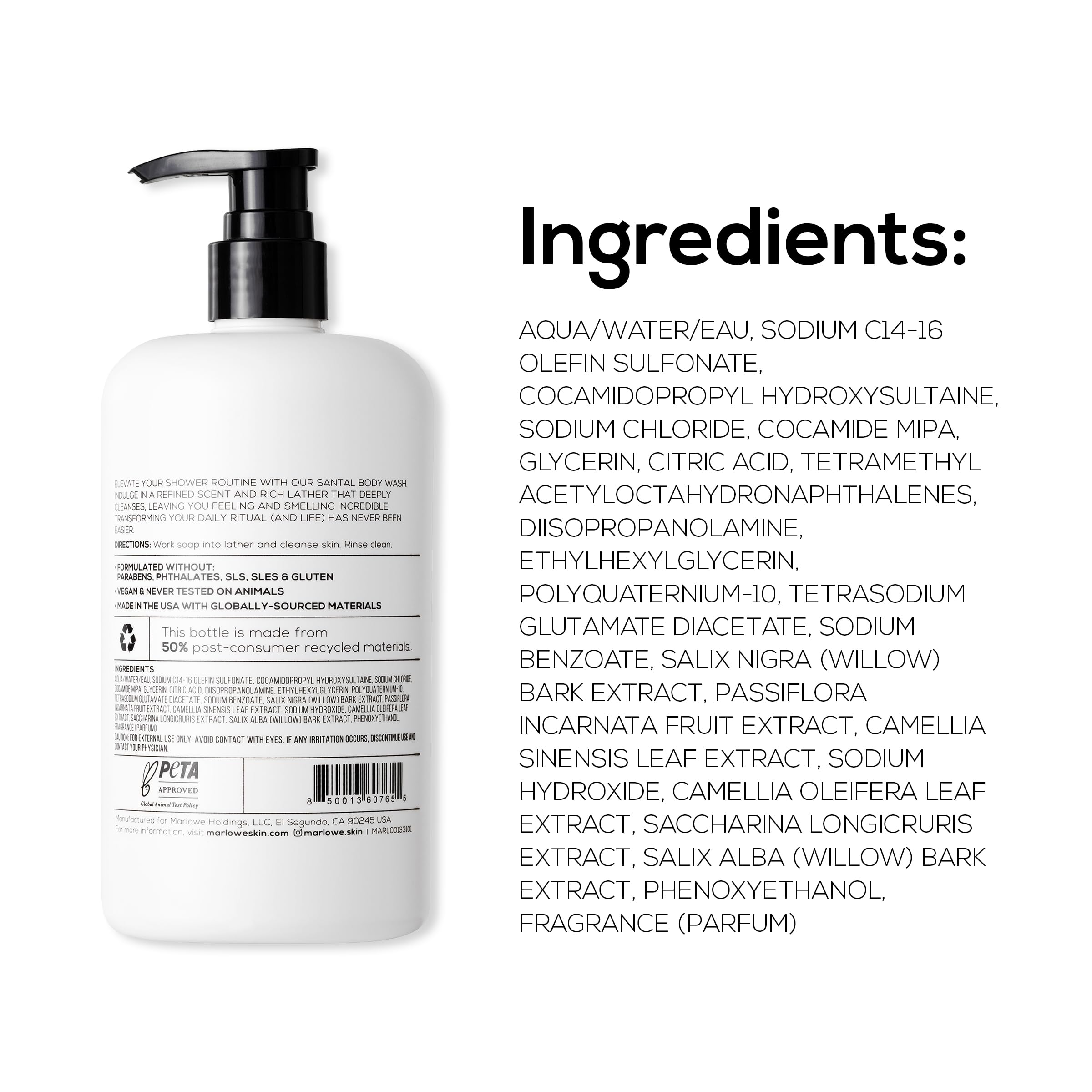 MARLOWE No. 103 nourished-soft-skin after-use indicates moisturized feel