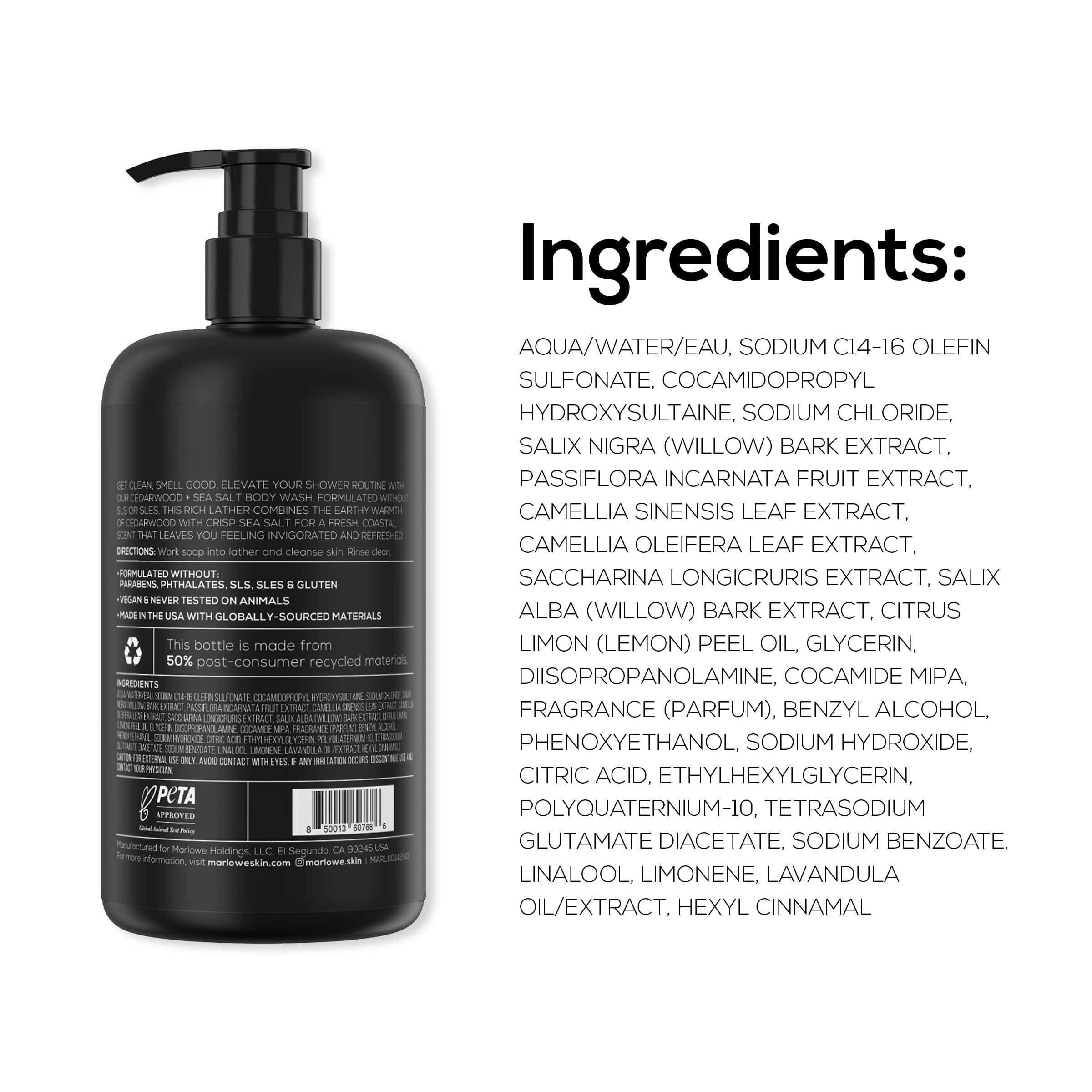 MARLOWE. No. 103 made in the USA with globally sourced ingredients.