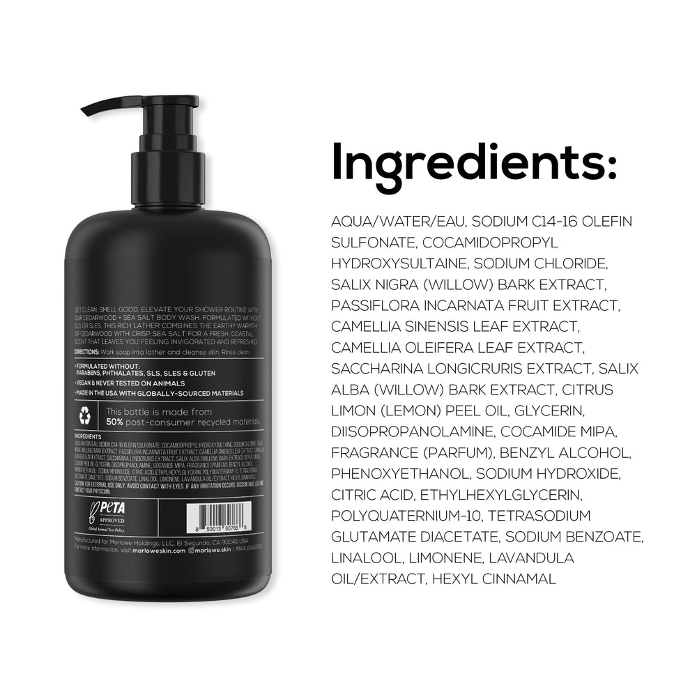MARLOWE. No. 103 made in the USA with globally sourced ingredients.