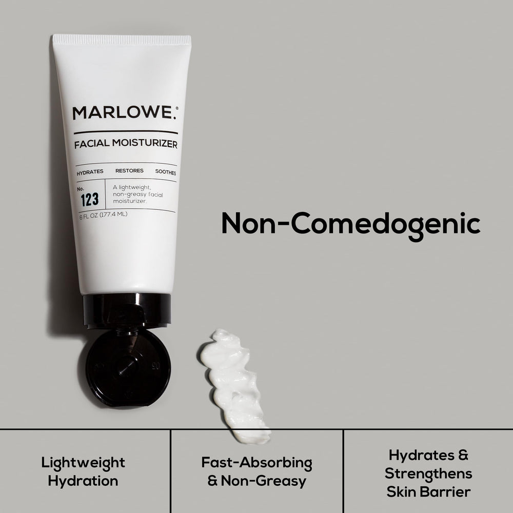MARLOWE. No.123 scent aloe citrus woodsy; fresh fragrance for grooming rituals.