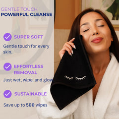 Marmaris Co makeup washcloths in sleek gift box highlighting premium packaging and gifting appeal