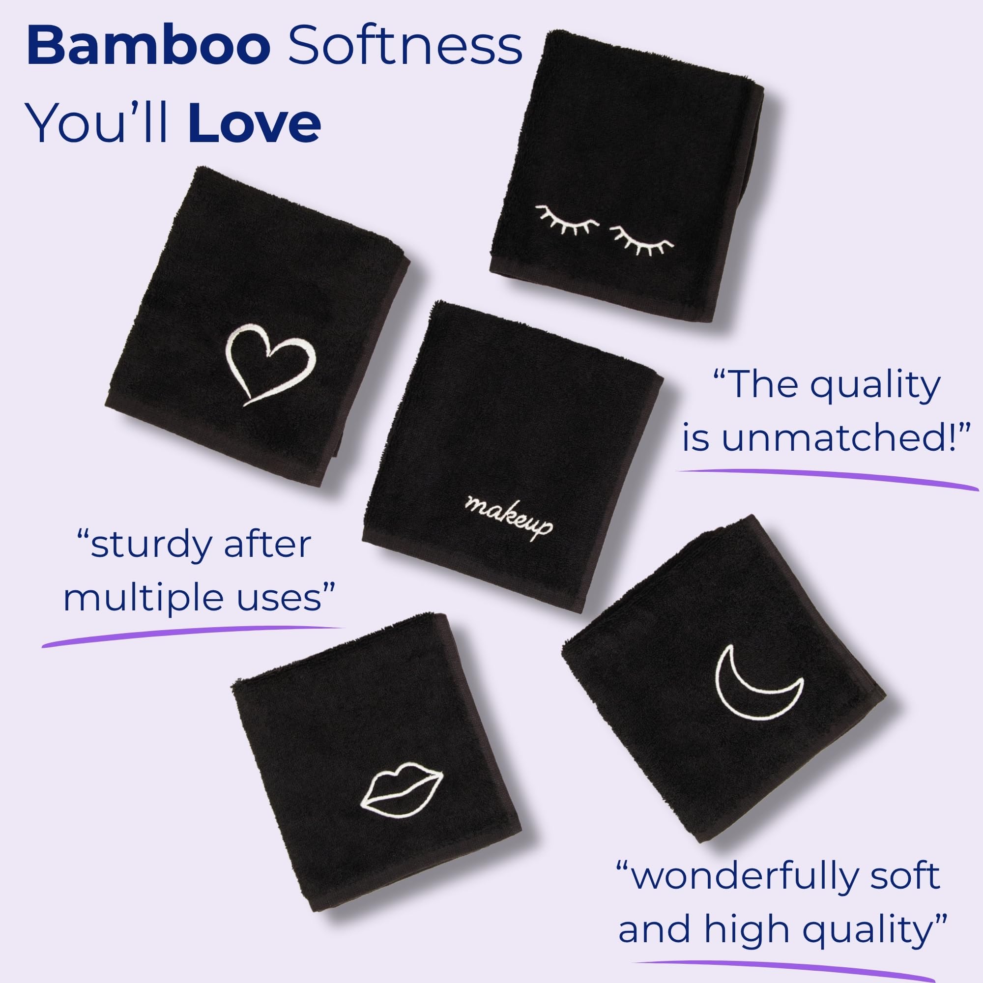 Marmaris Co black towels keep light towels stain-free between washes