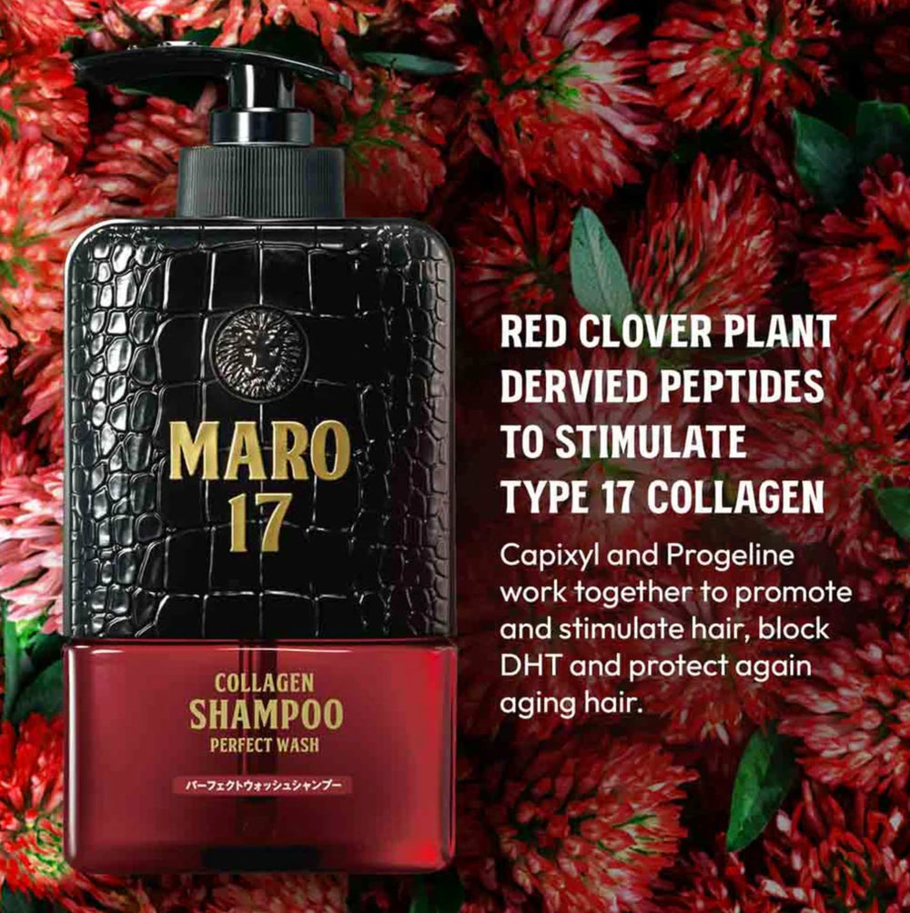 MARO17 champú, protección de folículos con Defenscalp para menor irritación.