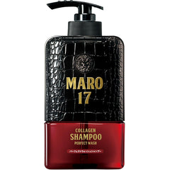 MARO17 signature shampoo bottle showing volumizing formula for fuller hair