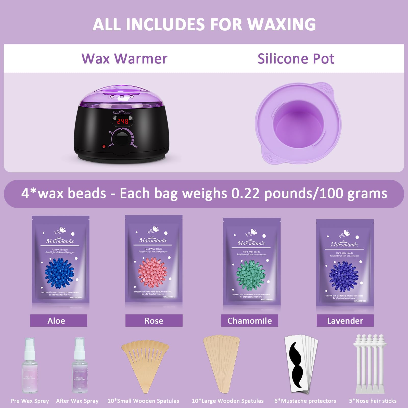 Maromamix post-wax spray to soothe skin after waxing
