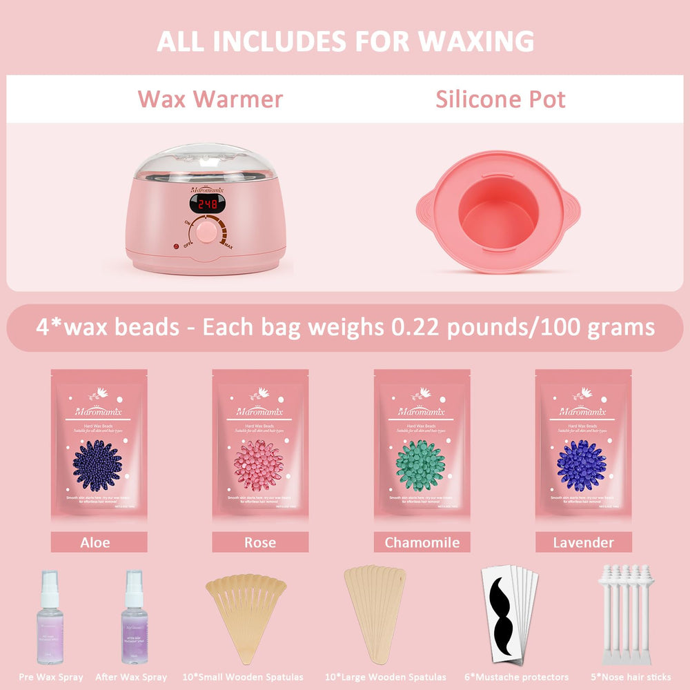 Maromamix pre- and post-wax sprays keep skin calm before and after sessions