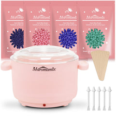 Maromamix wax warmer with clear lid for easy at home waxing monitoring