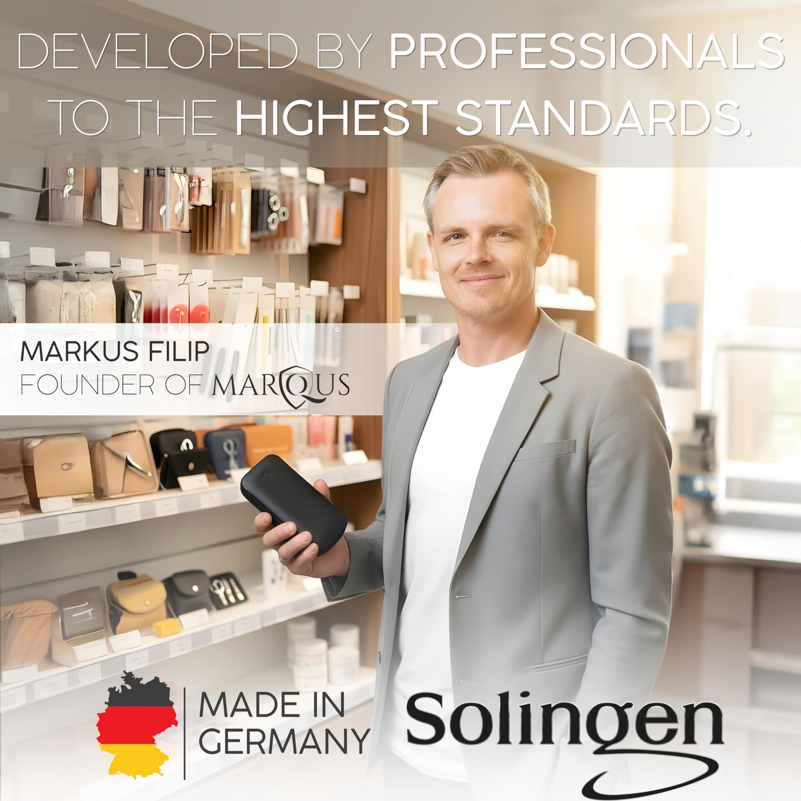 MarQus hand-sharpened edges ensure enduring precision.