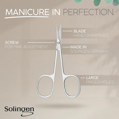 MarQus multi-purpose tool for cuticles, nails, brows, and lashes.