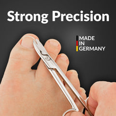 MarQus toenail scissors made in Germany with high-precision craftsmanship.