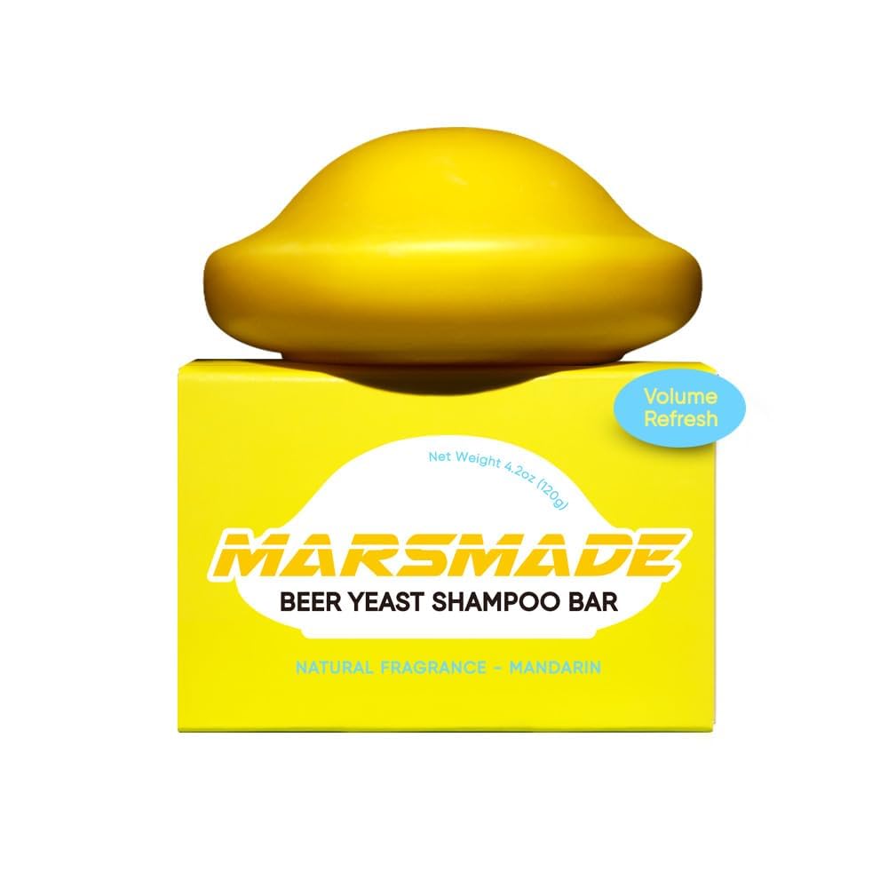MARS MADE Beer Yeast Shampoo Bar 2.0 pack shot highlighting volume-boosting solid shampoo.