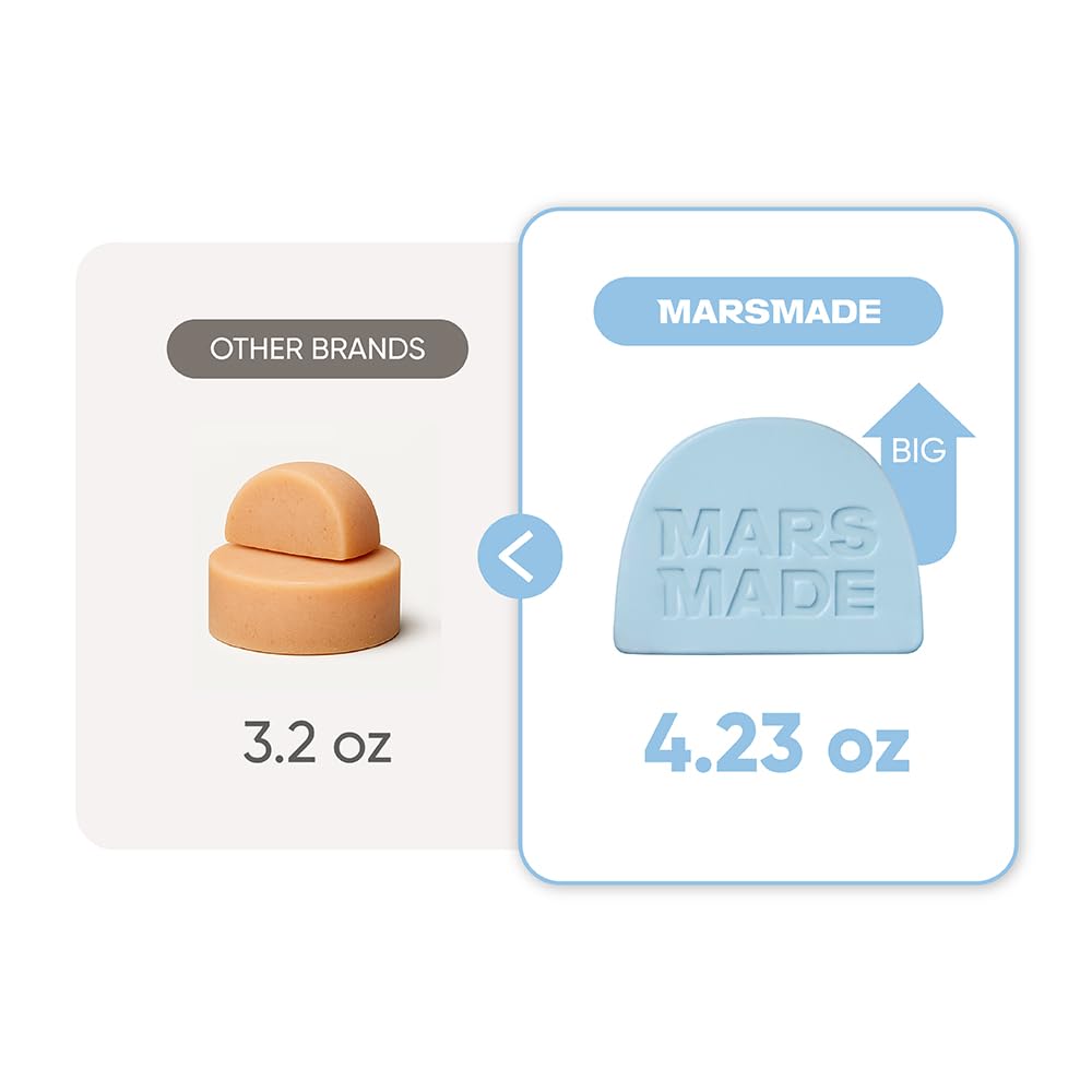MARS MADE rosemary conditioner bar in use with rosemary aroma during styling