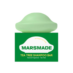 Mars Made Tea Tree Shampoo Bar 2.0 packaging showcases sustainable, bottle-free design for eco-conscious care
