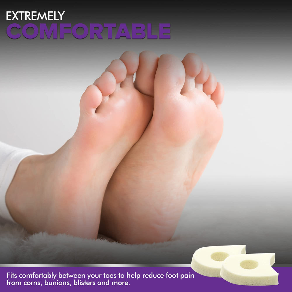 Mars Wellness toe separators in shoes for everyday wear.