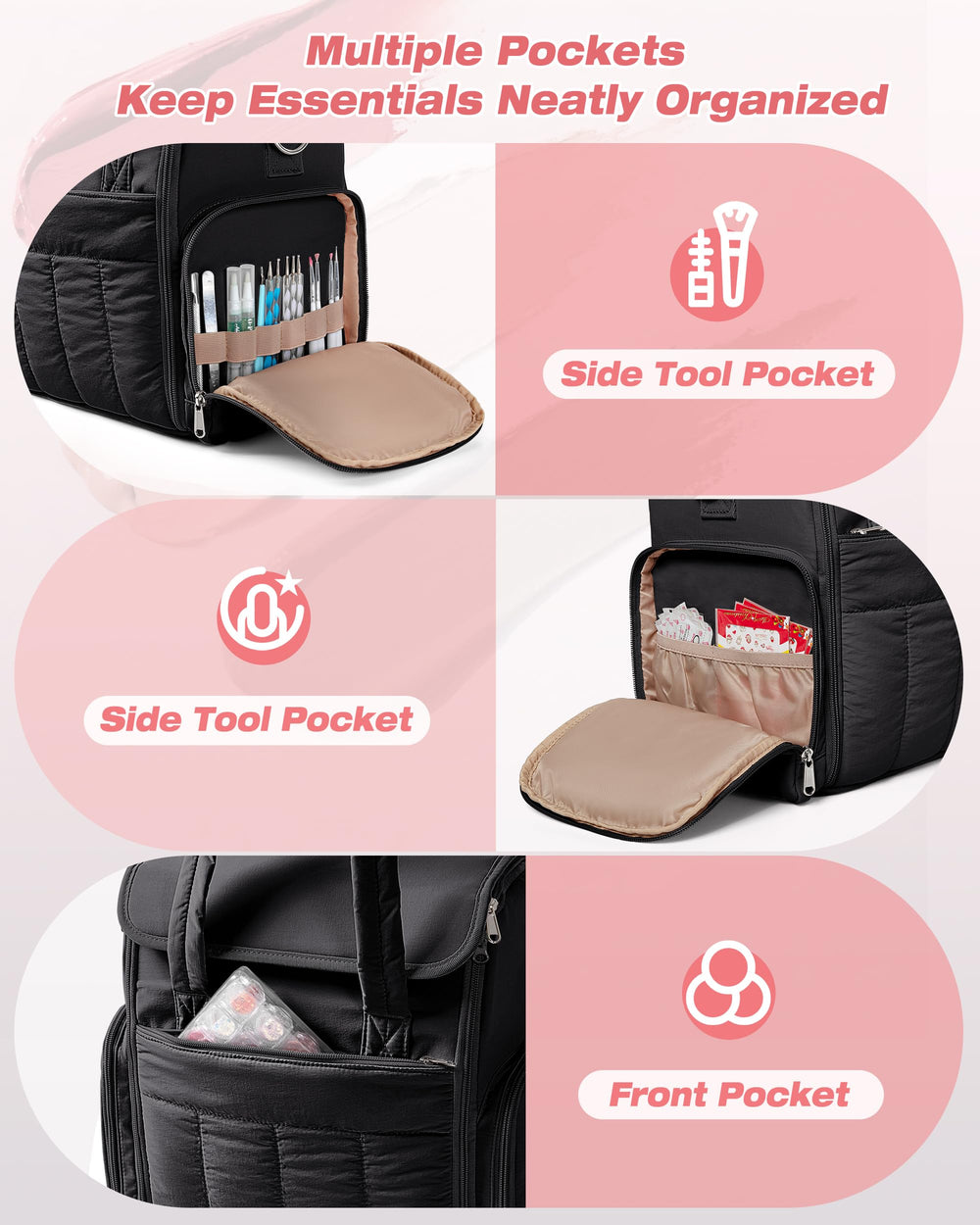 Marscamd bottle-dividers in removable cases keep bottles organized and protected.