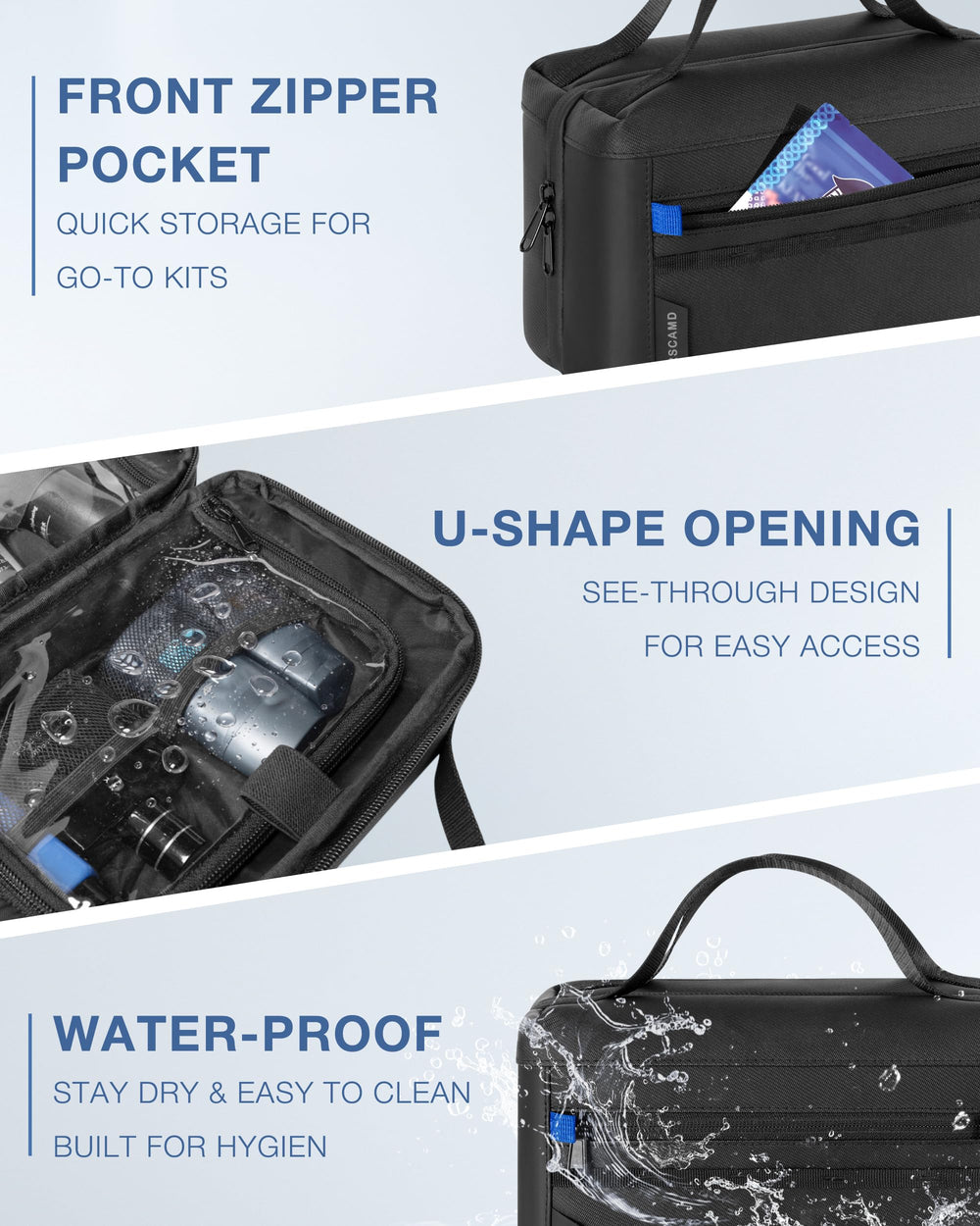 Marscamd travel cube included for organizing small items.