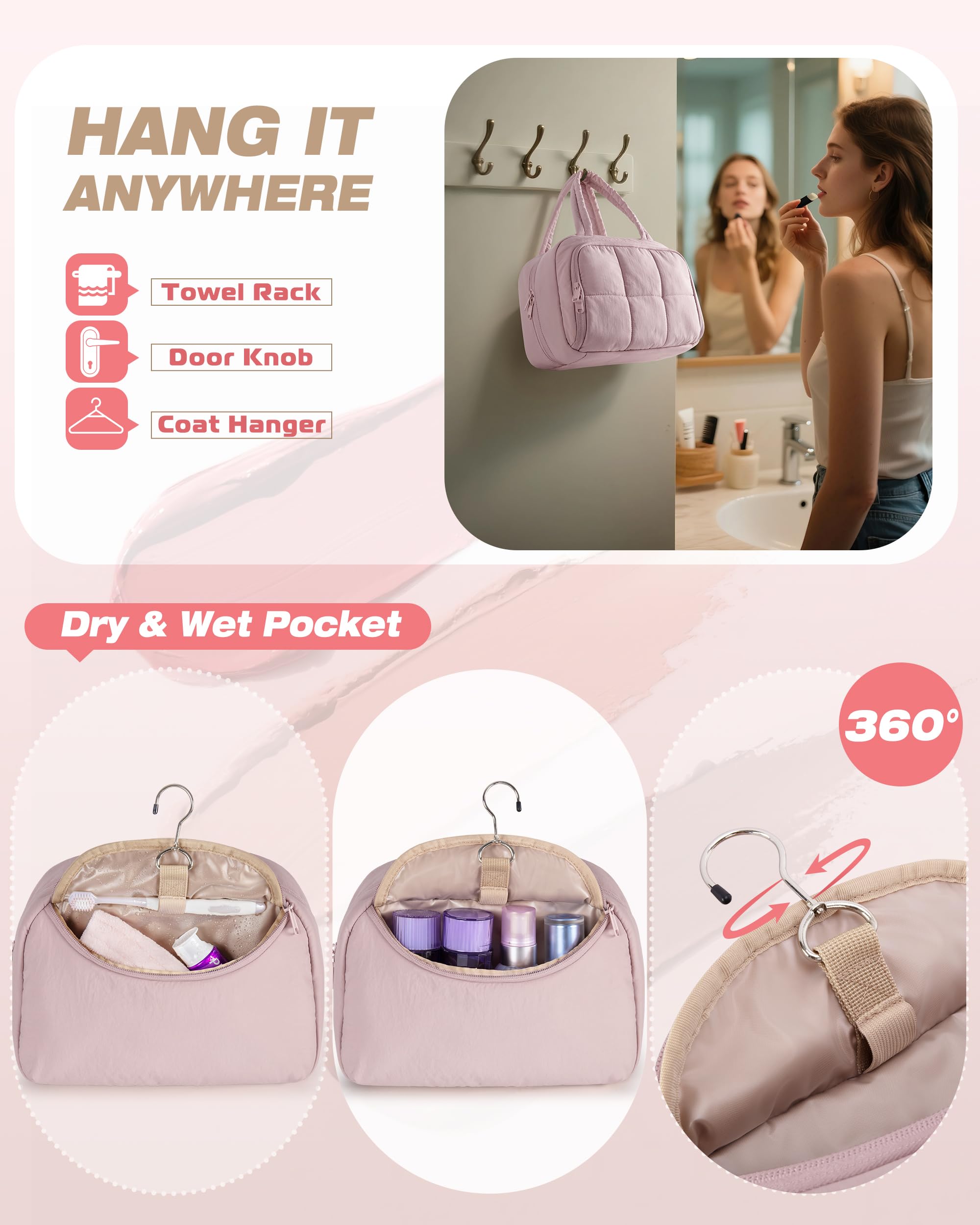 Marscamd bag with hanging hook ready for bathroom shelf organization
