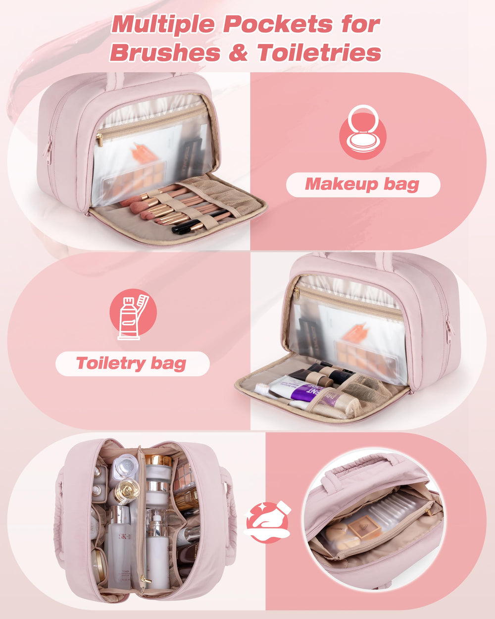 Marscamd water-resistant taslan fabric protects contents and wipes clean after use