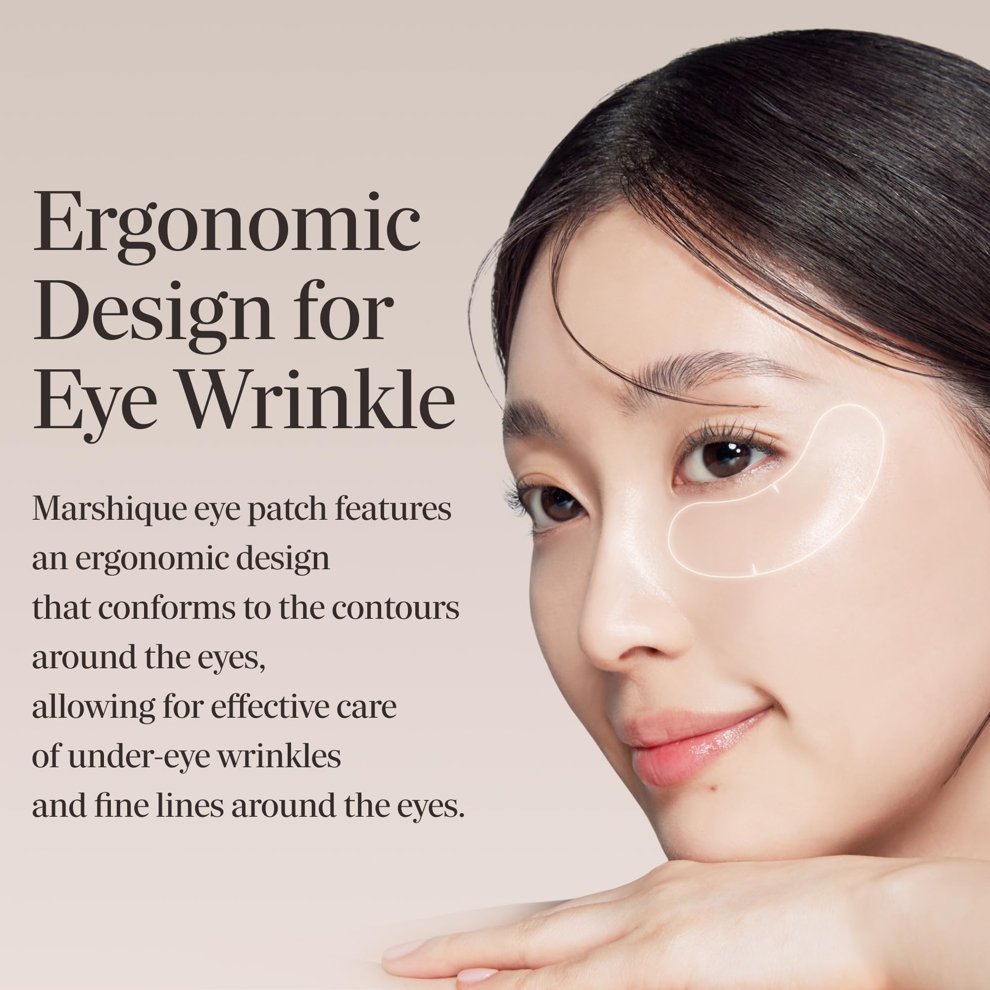 Marshique hydrogel eye patches after use create a refreshed awake look.