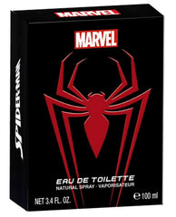 Marvel Spider-Man for Men hero emblem emphasizes bold style for casual outings.
