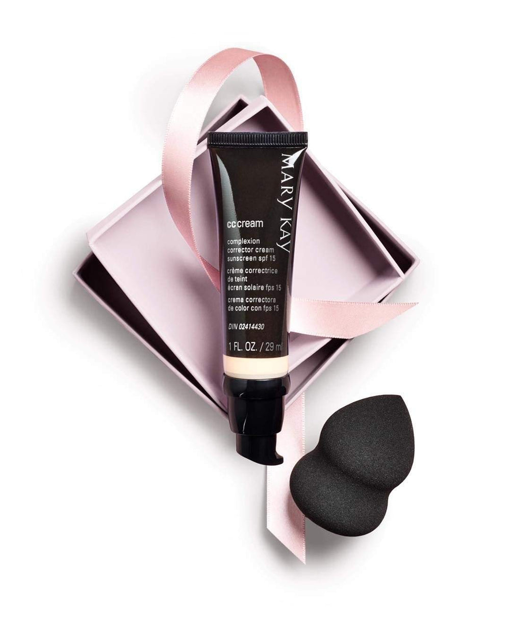 Mary Kay CC Cream Light to Medium bottle offers lightweight coverage with SPF 15 for all skin types.