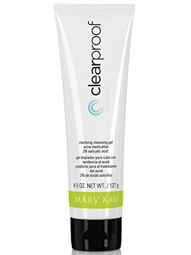 Mary Kay Clear Proof Acne Clarifying Cleansing Gel bottle for daily cleansing and clearer-looking skin.