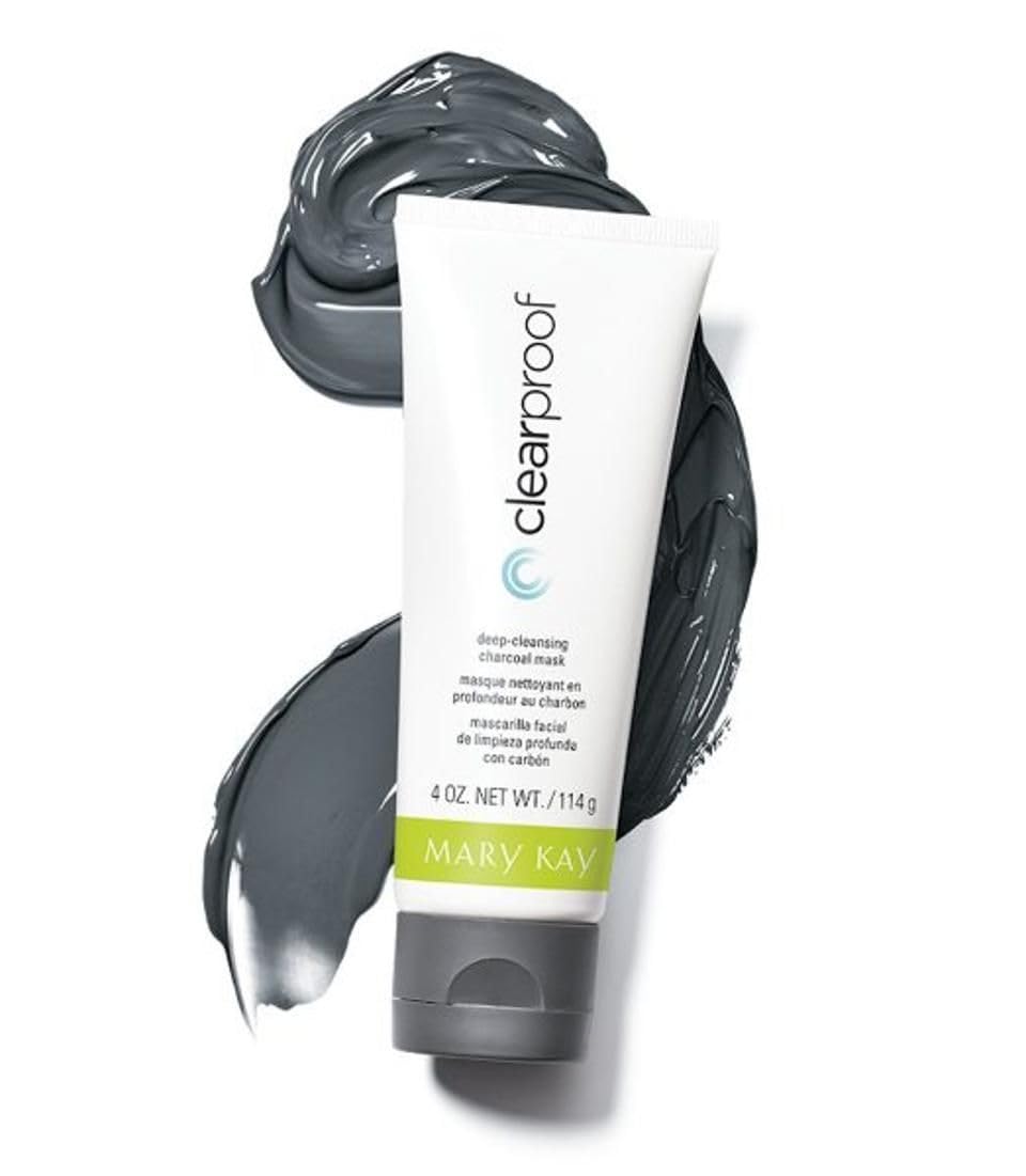 Mary Kay Clear Proof Charcoal Mask jar close-up, purifying formula for refreshed skin.