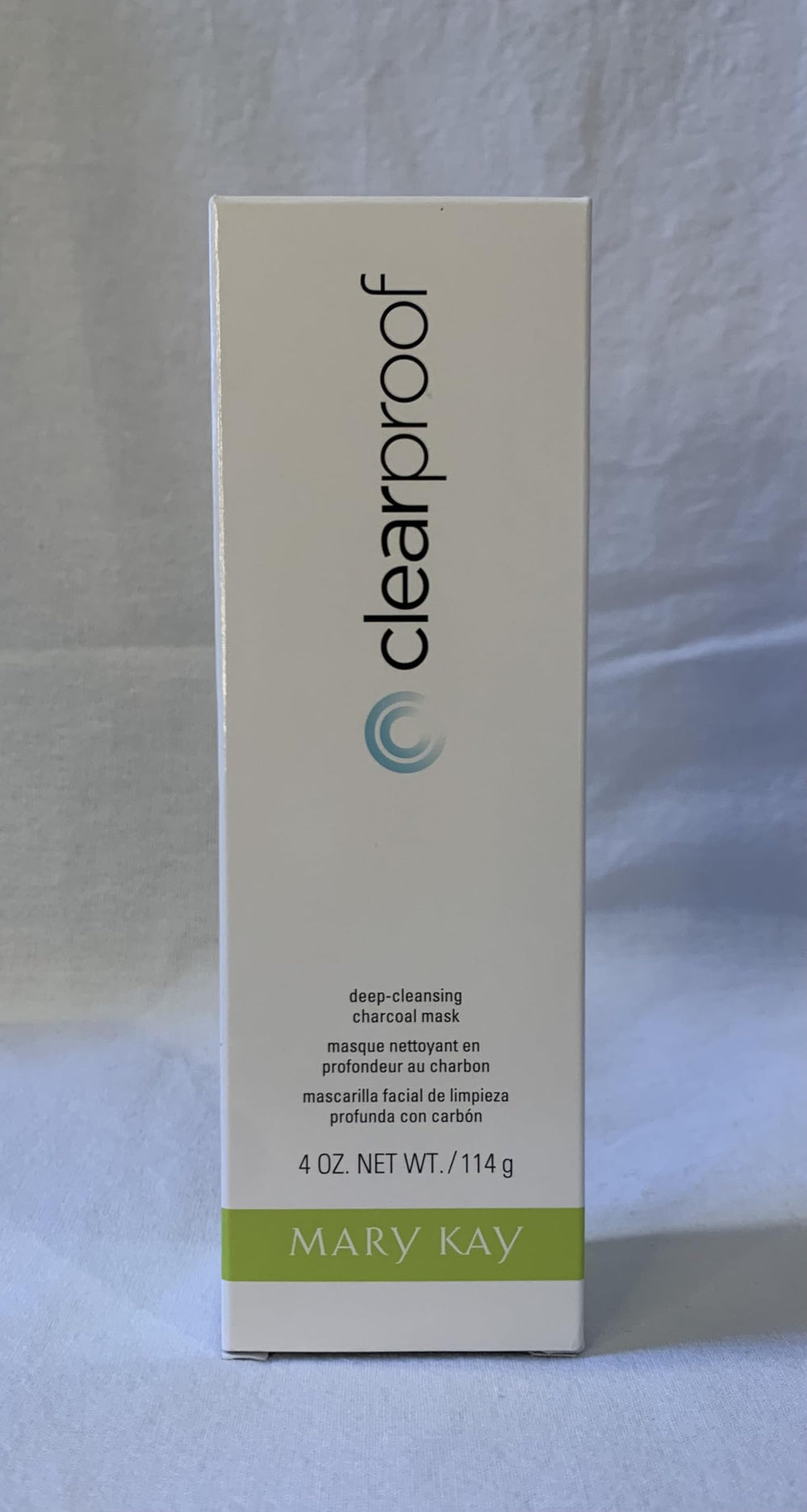 Mary Kay Clear Proof Charcoal Mask in night routine setup, promoting clean pores before bed.
