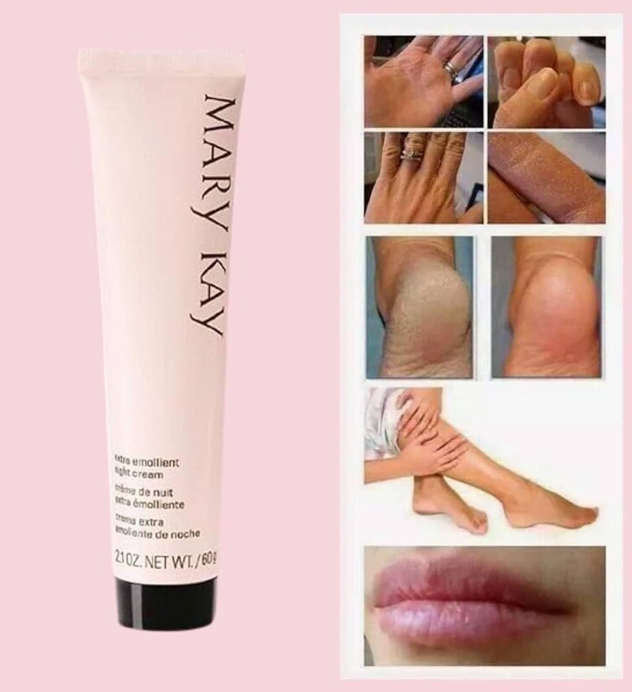 Mary Kay Extra Emollient Night Cream packaging with 2.5 oz jar for lasting hydration.