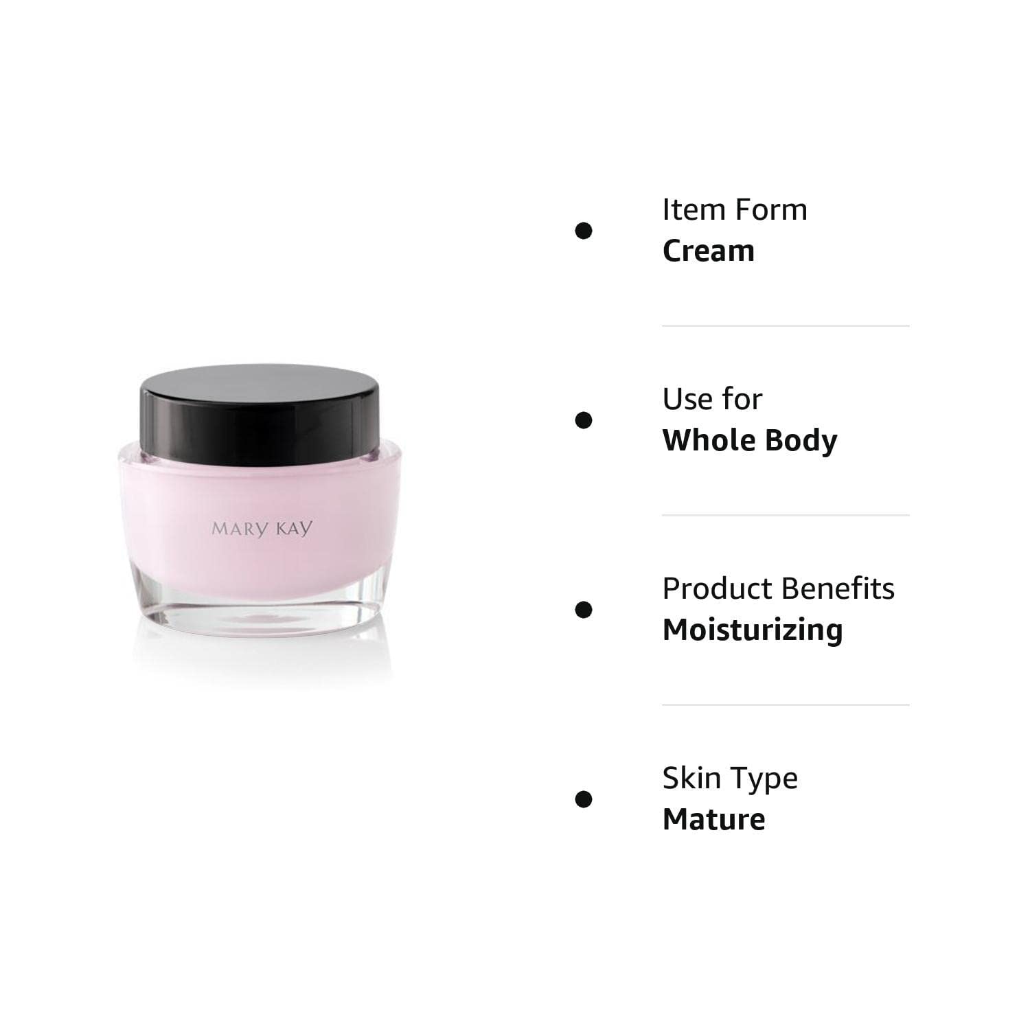 Mary Kay Intense Moisturizing Cream closeup texture highlighting creamy consistency for daily use.