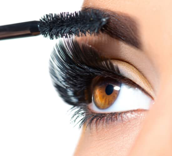 Mary Kay Lash Intensity Mascara application on lashes demonstrates even coverage and definition