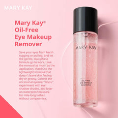 Mary Kay Oil-Free Eye Makeup Remover removes waterproof mascara with minimal tug on lashes.