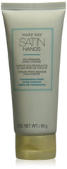 Mary Kay Satin Hands jar closeup, nourishing shea cream for daily hydration.