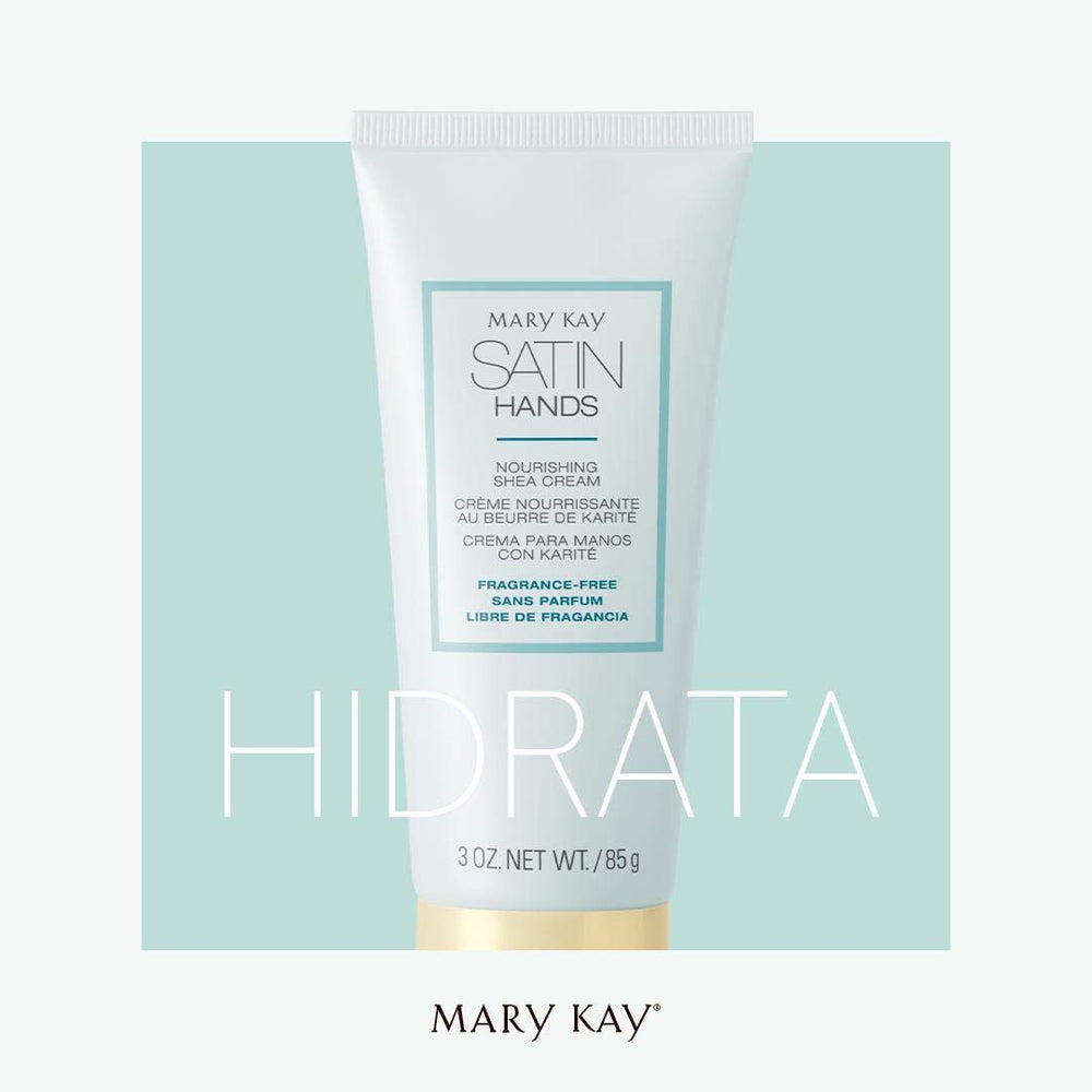 Mary Kay Satin Hands retail packaging for store-like presentation.