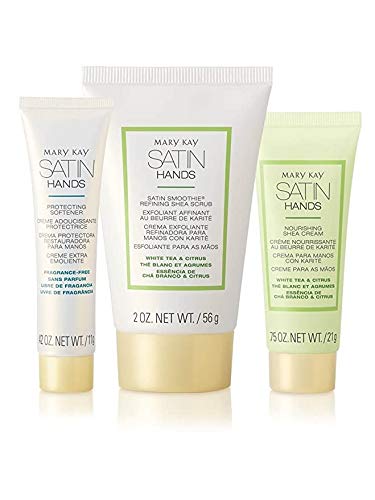 Mary Kay Satin Hands texture swatch shows creamy, rich formula.