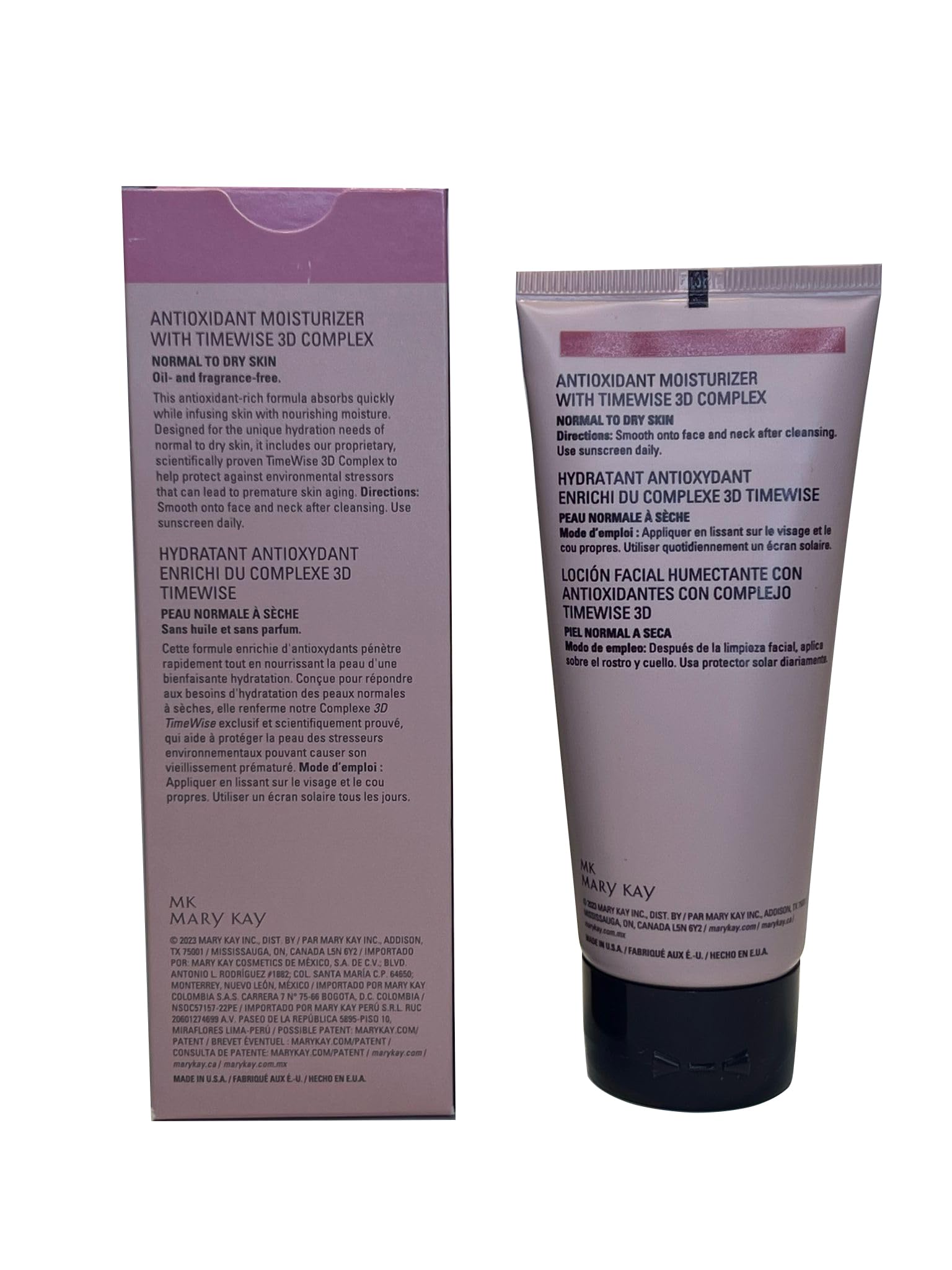 Mary Kay Timewise moisturizer texture close-up highlighting rich hydration for all skin types