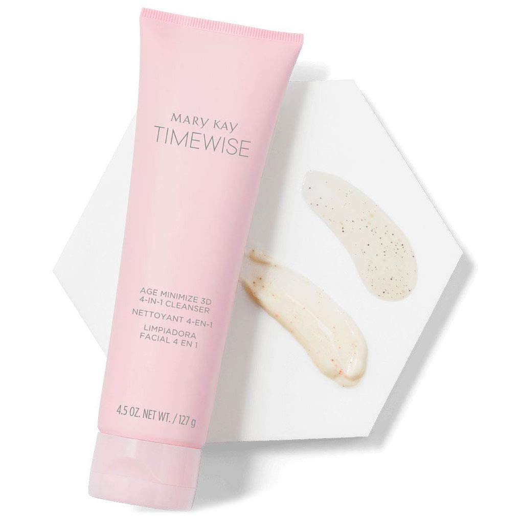 Mary Kay TimeWise 3D Cleanser application shows skin prep after cleansing for next steps.