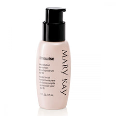 Mary Kay TimeWise Day Solution pink sunscreen tube highlighting SPF 35.