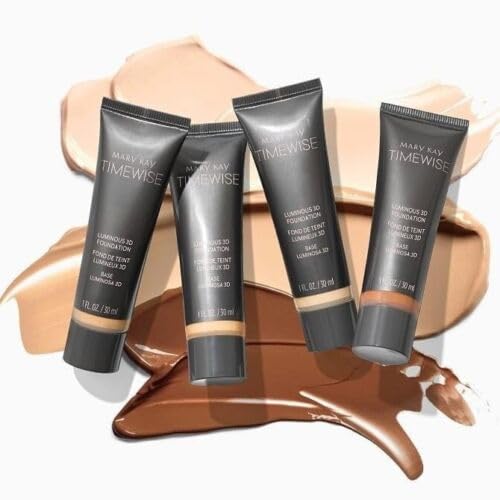 Mary Kay TimeWise Luminous 3D Foundation Ivory N160 packaging showcases premium design.