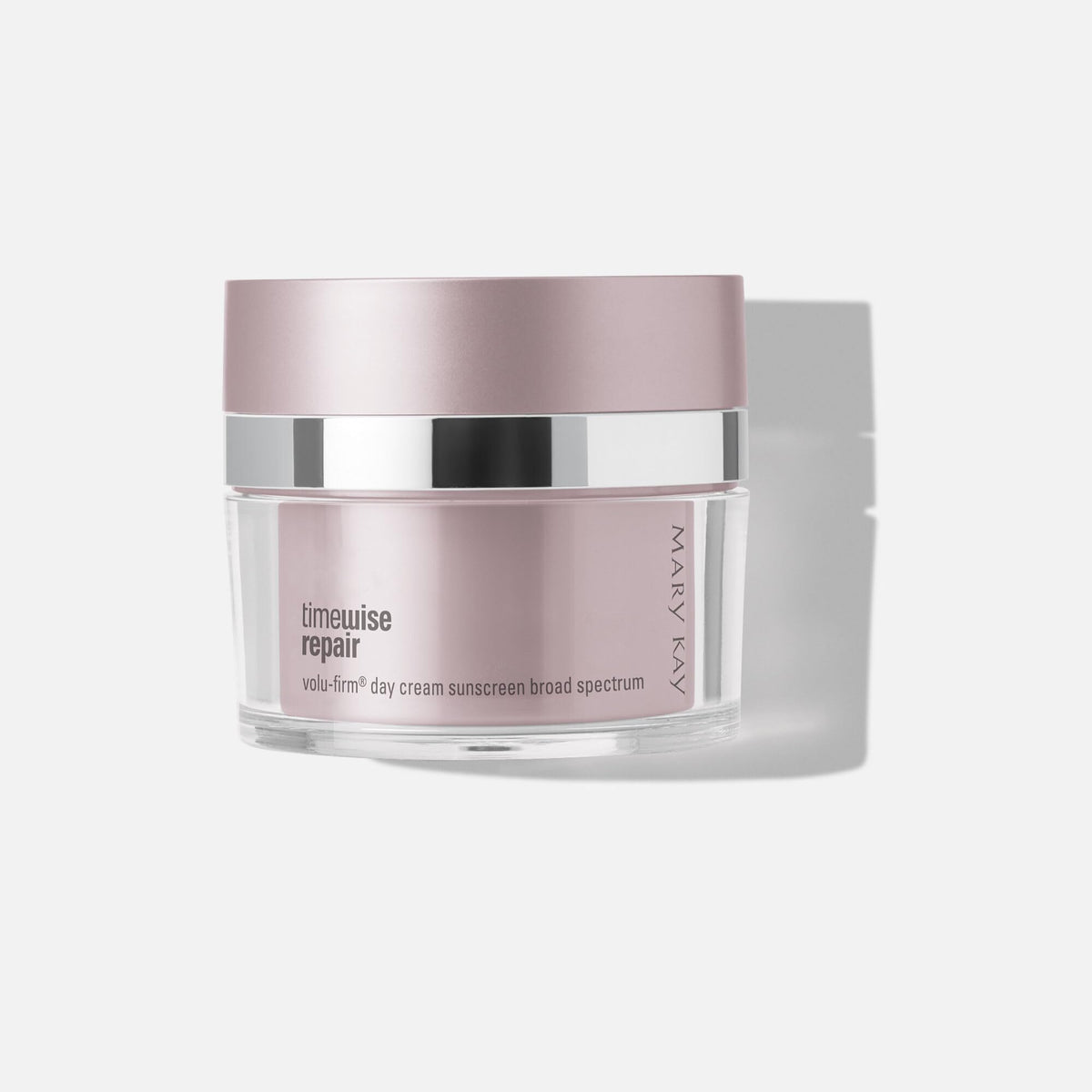 Mary Kay TimeWise Repair Volu-Firm Day Cream SPF 30 jar for daily hydration and protection.