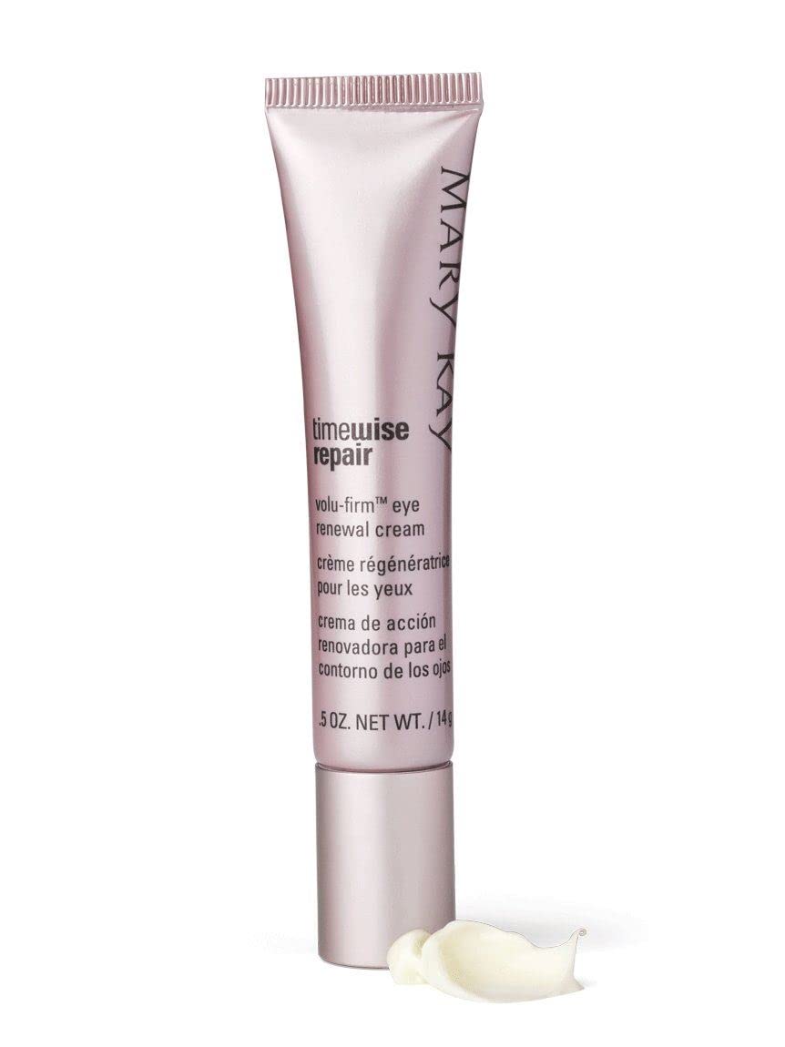 Mary Kay TimeWise Repair Volu-Firm Eye Renewal Cream packaging highlighting premium skincare